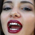 Miniatyrbild 2 av 5: Nya anpassade 14k guldpläterade Hip Hop Grillz -kepsar upp och ned 4