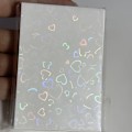Miniatyrbillede 4 af 8: 50 stk Kpop-kortærmer 61x91mm 20C Hjerte Bling Holder til Holo Silver