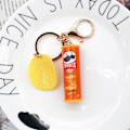 Miniatyrbillede 1 af 8: Imiteret Pringles kartoffelchip nøglering Bucket Snack Pizza Pota A3