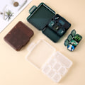 Pikkukuva 7 / 8: Muovinen kannettava case tiiviste Travel One Week Pack osastot Brown