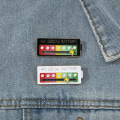 Miniatyrbillede 3 af 8: My Social Battery Emalje Broche Sjovt nyt følelsesmæssigt udtryk Black