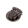 Miniatyrbillede 1 af 8: DIY Metal Lås Taske Case Spænde Spænde Til Håndtasker Skuldertasker Black M