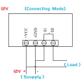 Miniatyrbilde 8 av 8: DC 12V 20A Digital Display Tidsforsinkelse Relé Timing Timer Cyclin