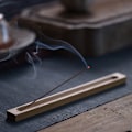 Pikkukuva 3 / 5: Bamboo Board -puinen suitsukepuikkoteline 23cm Line Suitsuke-sandaali A