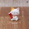 Pikkukuva 1 / 8: 1kpl e New Year sarjakuva Lucky Cat Micro Landscape Hartsi Cat Micr D