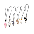 Miniatyrbillede 8 af 8: Mobiltelefon Lanyard Universal Cat Phone Strap Til IPhone Case Brown