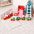 Miniatyrbild 2 av 8: 1:12 Dockhus Miniatyr Jul Snowflake Tågvagnar Till Red