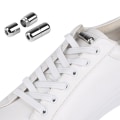 Miniatyrbild 5 av 5: Elastiska Sneakers skosnören Metal Lock Lazy Laces for Kids and Ad White