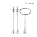 Pikkukuva 1 / 8: 2/3-tason kakkulevytelineen kahvan kiinnitys laitteiston sauvalevyyn Silver 3 Layers