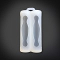 Miniatyrbillede 1 af 8: Dobbelt batteri silikone Sleeve Cover Case til 18650 Battery Pro A4
