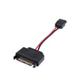 Miniatyrbilde 4 av 8: SATA 15-pins hann til SATA 6-pins hun strømadapter kabeloptikk
