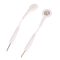 Miniatyrbillede 5 af 5: 2 STK elektrodeledningsledninger pin-til-snap-adapterkabler stik med TE