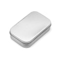 Miniatyrbilde 1 av 8: Metall rektangulær tom mini blikkboks Blikk Push Candy Pill C Silver