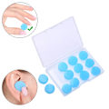 Miniatyrbillede 3 af 5: 12 STK silikone ørepropper Støjreduktion Sleep Anti Cancelling S Blue