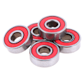 Miniatyrbillede 3 af 8: 5 stk Rød ABEC-7 608RS Skateboard Rulleforseglede kuglelejer 8x