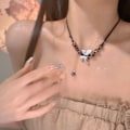 Pikkukuva 3 / 8: Vintage Butterfly Beads -kudotut ketjuriipuskaulakoru naisille A1