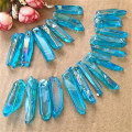Miniatyrbilde 1 av 6: 1 STK Blue Rare Natural Quartz Crystal Stones Point Healing Treat