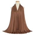 Miniatyrbilde 1 av 5: 1 stk Hijab skjerf For muslimske kvinner Sjal Hijabs Modal Woman Turba Brown