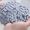 Miniatyrbild 5 av 8: Chenille Handduk Mjuk Absorberande Mikrofiber Kök Badrum Gray
