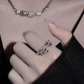 Miniatyrbild 1 av 5: Gothic Open Snake Ring Justerbara Djurringar För Män Kvinnor Fa