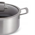 Miniatyrbild 3 av 7: Gryta med lock i rostfritt stål 3,5 L med non-stick-beläggning – Edenberg EB-17057