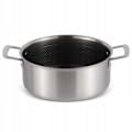 Miniatyrbild 6 av 7: Gryta med glaslock i rostfritt stål 2,8 L med non-stick-beläggning – Edenberg EB-17051