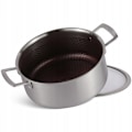 Miniatyrbild 6 av 7: Gryta med lock i rostfritt stål 3,5 L med non-stick-beläggning – Edenberg EB-17057