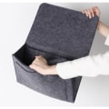 Miniatyrbilde 5 av 5: Filtseng, sofa oppbevaringspose, mørkegrå