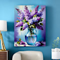 Miniatyrbild 2 av 4: Blomster Diamantkonst Kit för Vuxna - 5D Vas Diamantkonst Kit, DIY Blommig Ädelsten Konst DIY Hantverk Kit Hem Väggdekor Gåvor 30x40 cm