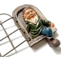 Miniatyrbilde 4 av 4: Hagenisse-statue, 15 cm alv-harpiksornament for innendørs og utendørs hage