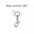 Miniatyrbillede 2 af 5: 10 stk. drejelige karabinhager i sølv