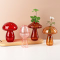 Miniatyrbillede 3 af 5: Kreativ glasblomster vase Delikat svampeformet hydroponisk plante P