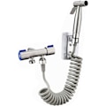 Miniatyrbillede 1 af 5: Håndholdt Bidet Sprøjte Sæt Toilet Bruser Håndholdt Toilet Sprøjte med Slange Ventil Sprøjte Rustfrit Stål