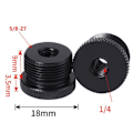 Miniatyrbillede 5 af 5: 4 stk. Kameraskrueadapter 1/4 Hun til 5/8 Han Gevindadapter til Kamera/Mikrofonstativ