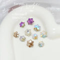 Miniatyrbillede 5 af 5: 10 stk. Hjerteformet Metal Alloy Rhinestone Negle Smykker Farverige 3d Negle