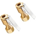 Miniatyrbillede 1 af 3: 2-delt bilventil-adapter, messingventil-adapter til dæk, konvertering