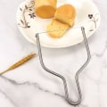 Miniatyrbilde 4 av 5: Rustfritt stål ostekutter - Håndholdt verktøy med wire for enkel osteskjæring