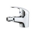 Miniatyrbillede 2 af 5: Badeværelsesarmatur bidet hjem bevægeligt hoved sølvgrå basis