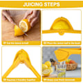 Miniatyrbild 2 av 5: Citronpress, Manuell Citruspress, Hävstång Citronpress för Pressning av Citroner, Citrusfrukter, för Kök, Bar, Restaurang, Lätt att Rengöra