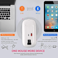 Miniatyrbillede 2 af 5: Bling Dazzling Genopladelig 2.4ghz+5.2 Bluetooth Trådløs Mus Dækket Med