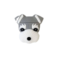 Miniatyrbild 1 av 4: Schnauzer Puppy Mjukt Silikon Hörlurar Skydd, Grå