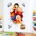 Pikkukuva 2 / 4: 3D One Piece Luffy itseliimautuva seinätarra pojan makuuhuoneeseen luova graffiti