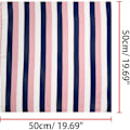 Miniatyrbilde 3 av 5: 50 cm stripete firkantet hals Wrap Skjerf Hodeskjerf Tørkle Halsduk Bandana for kvinner