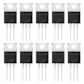 Miniatyrbilde 1 av 5: 10 stk. IRLZ44N IRLZ44 IRLZ44NPBF N-kanal MOSFET Transistorer 47A 55V 47 Ampere 55 Volt Effekt MOSFET Transistor TO-220