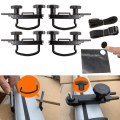 Miniatyrbild 4 av 4: 4x Universal rostfritt stål takbox bilmontering tillbehör kit U-bult