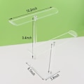 Miniatyrbilde 2 av 4: Akryl Hårbøyleholder, Hårpynt Organizer Klar Stativ for Jenter (2-Tier)