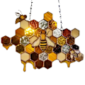 Pikkukuva 1 / 4: Bee Decoration Jollibee Logo Ovikoriste Ripustus Koriste Mehiläinen Pesä D