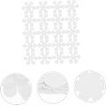 Miniatyrbilde 4 av 4: 20 Stykker Snøfnuggform Klistremerker Selvklebende Strips for Baderom Klistremerker Sklisikre