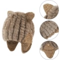 Miniatyrbillede 3 af 4: Kvindernes søde øre fluffy trapper trooper hat faux fur russisk bomber hat