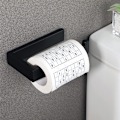 Miniatyrbillede 2 af 5: Vægmonteret toiletpapirholder, matsort toiletpapir